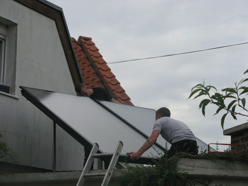 Installation de panneaux solaire thermique